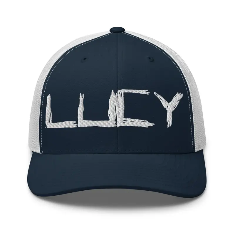 LUCY Blue Trucker Hat