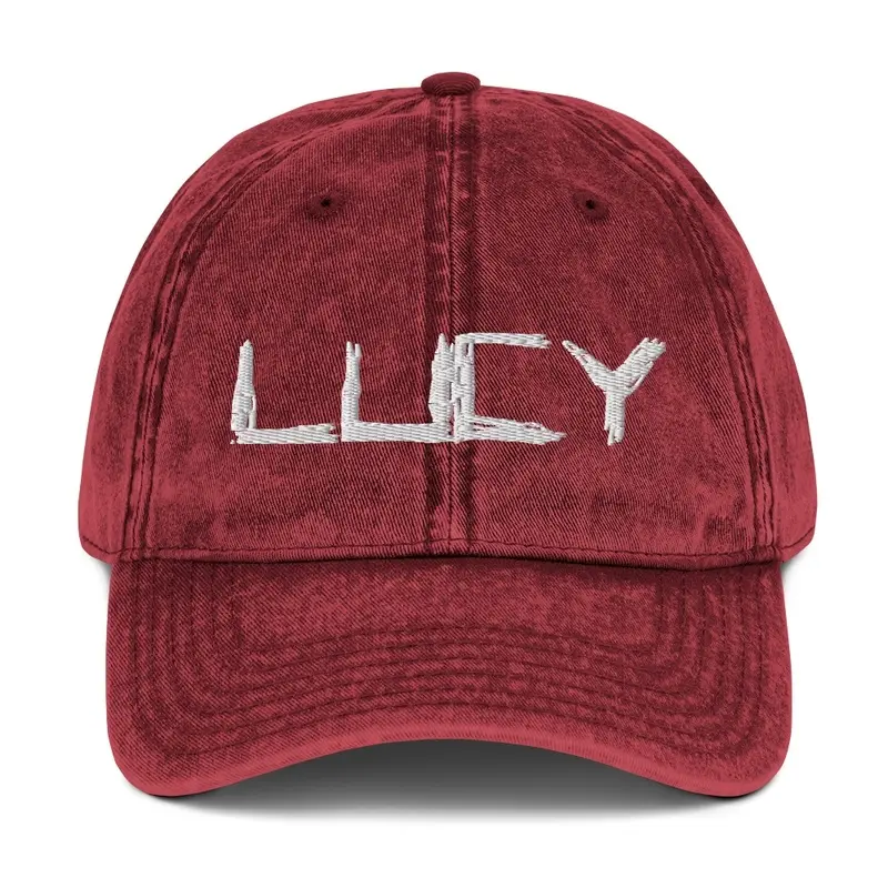 LUCY Faded Red Hat